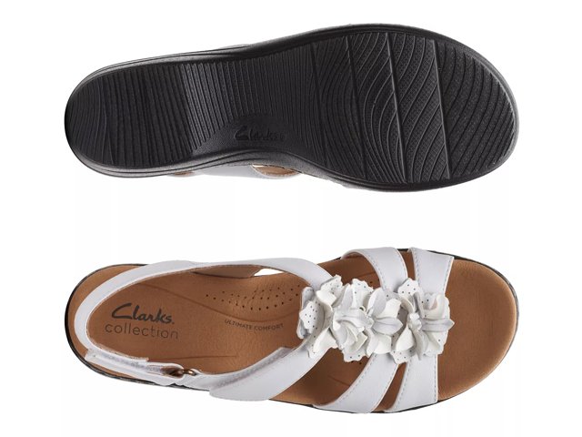 White clark sandals shop