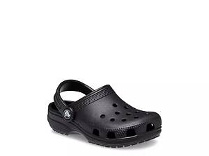 Black best sale crocs kids