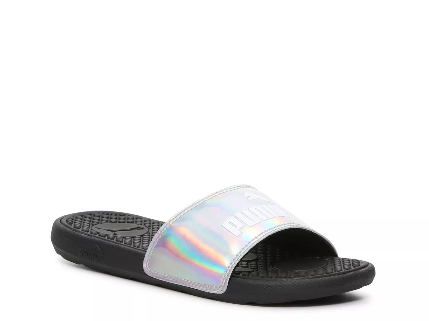 Puma furry outlet slides dsw