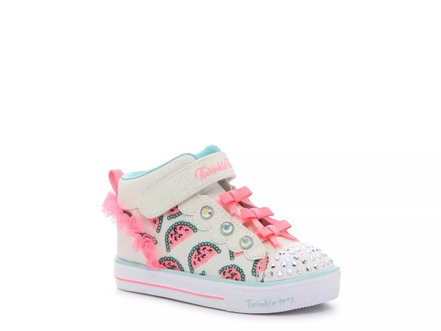 Skechers Shuffle Lite Fruity Light Up High Top Sneaker Kids