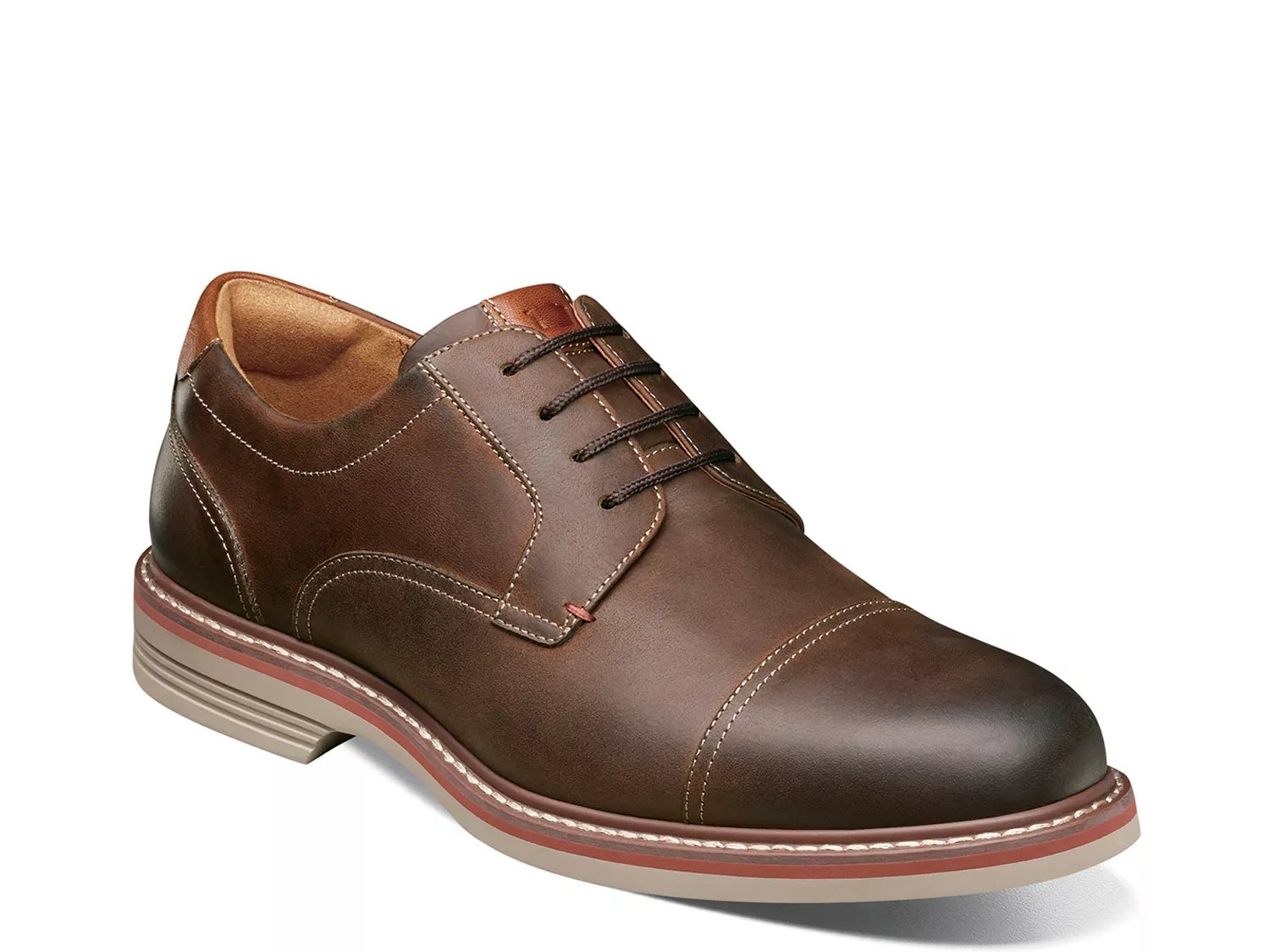 Florsheim Norwalk Cap Toe Oxford | Men's | Dark Brown | Size 8 | Oxfords | Cap Toe