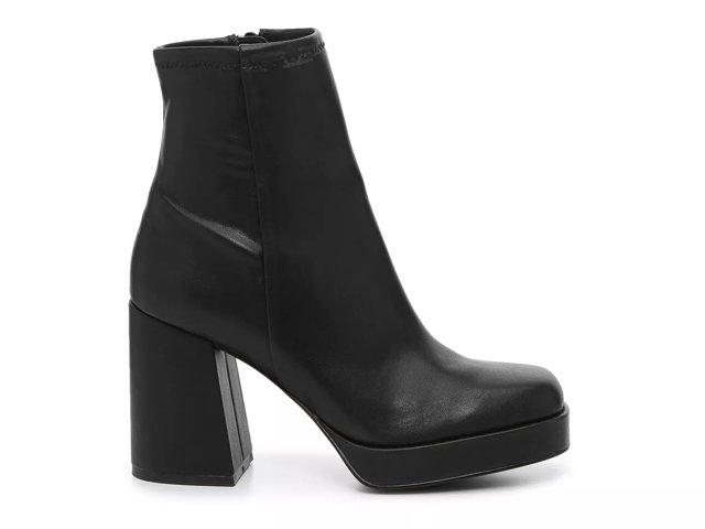 Black booties heel best sale dsw