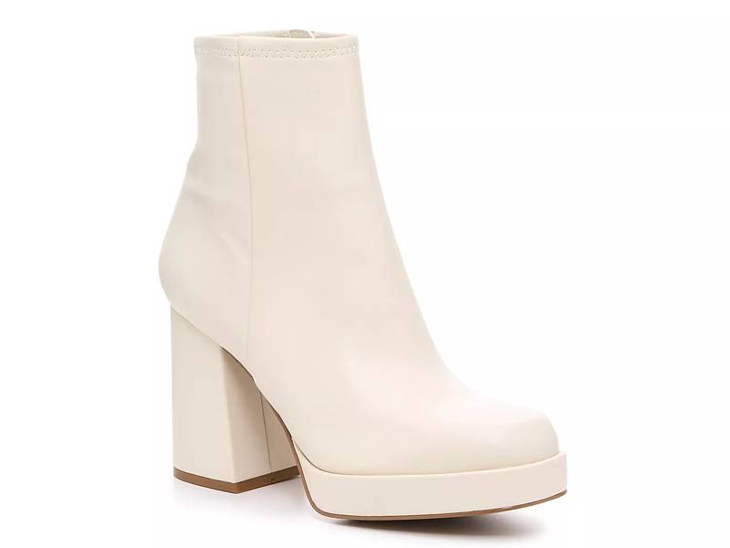 Steve madden boots white sale