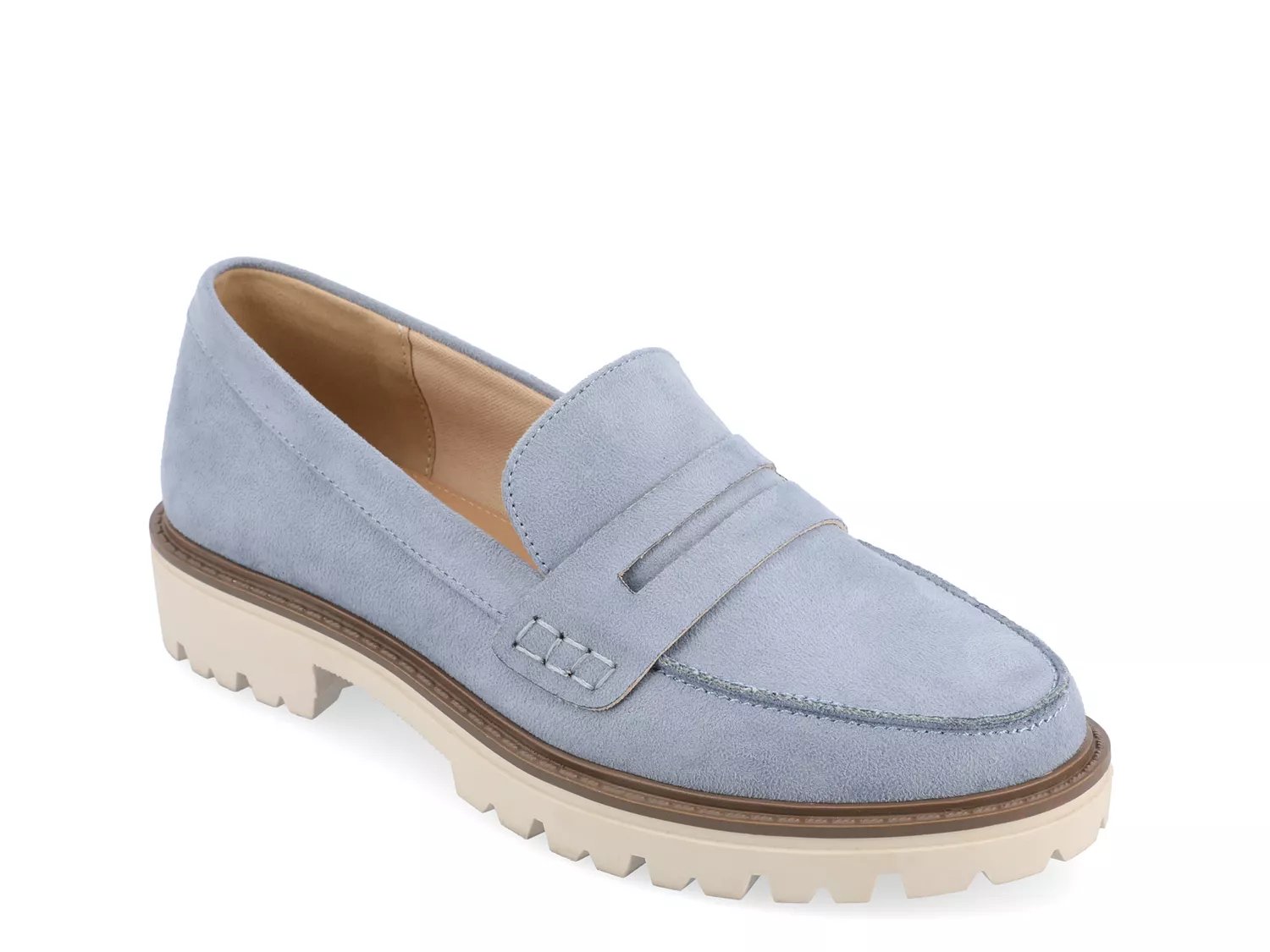 Journee Collection Kenly Penny Loafer | Women's | Blue | Size 8.5 | Loafers | Block