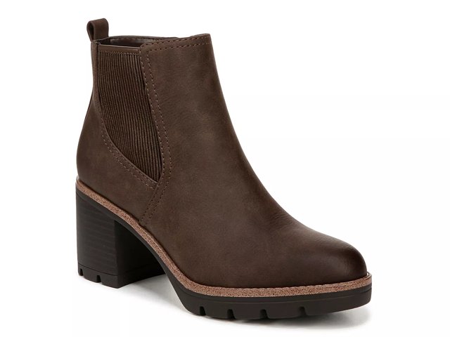 Naturalizer Women s Madalynn Gore Booties Truffle Taupe Faux Leather Size 9.5 W