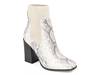 Adalia Bootie White/Black Snake Print view