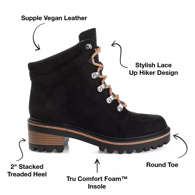 Journee Collection Nyia Hiking Boot Women's Free Shipping DSW