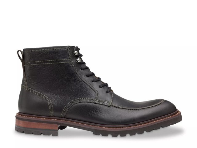 Johnston Murphy Men s Barrett Moc Toe Boots Charcoal Size 12M
