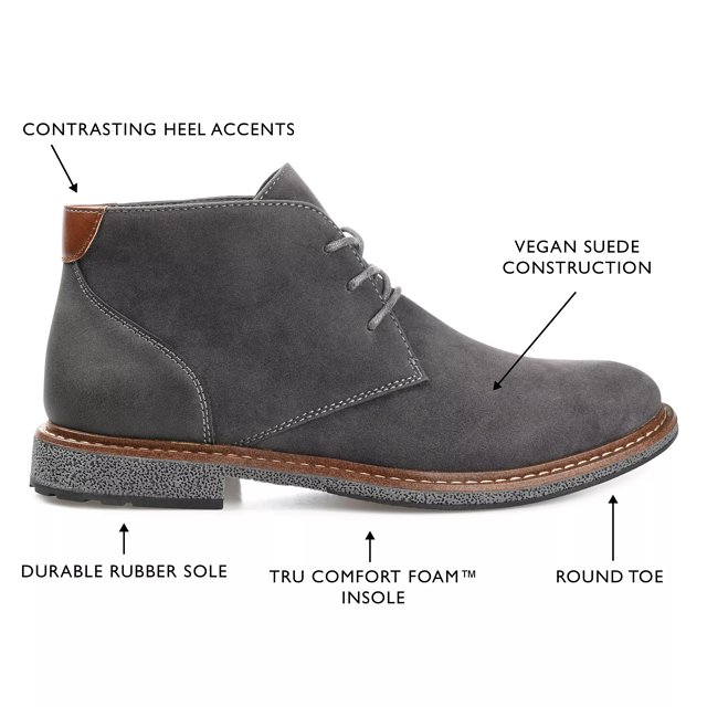 Grey leather chukka boots shop