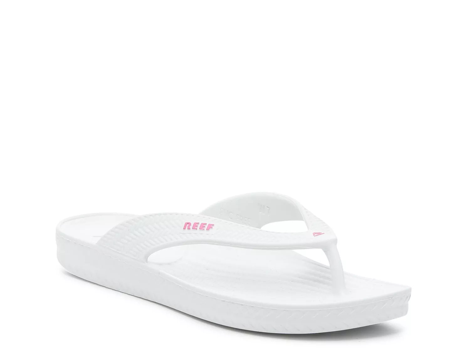 Reef white hot sale flip flops