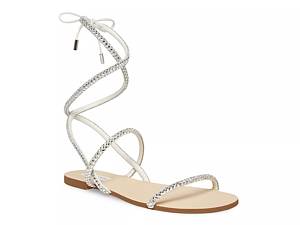 Tie up silver on sale sandals