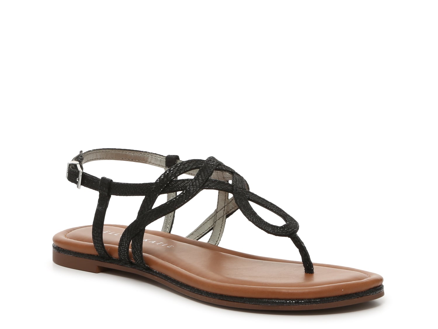 dressy black flat sandals