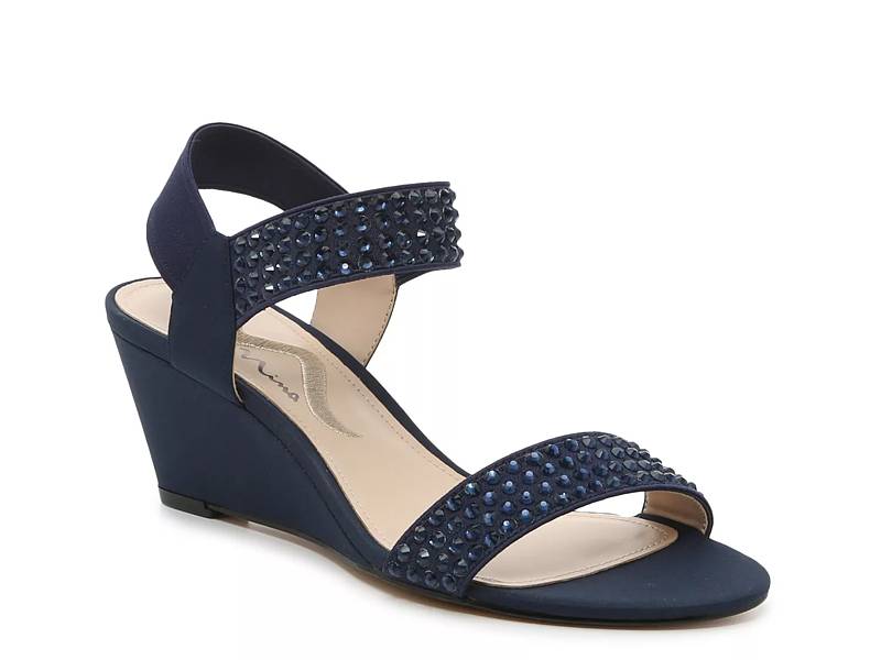 Dsw navy wedge store sandals