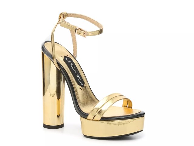 Jessica Rich Metallic Platform Sandal - Free Shipping | DSW