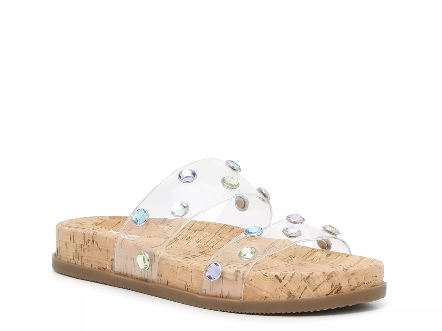 Clear cheap sandals dsw