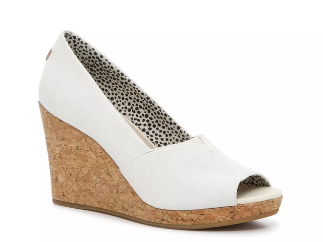 Toms cork deals wedge sandals