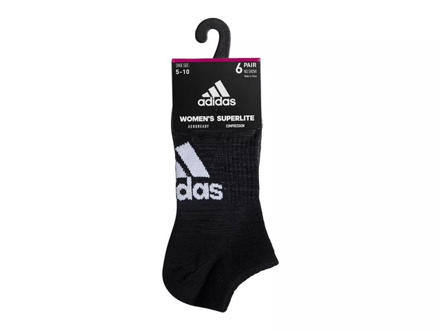 adidas Superlite Badge of Sport 2 Women s No Show Socks 6 Pack
