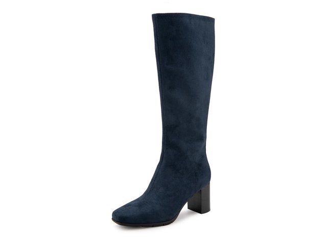 Aerosoles Women s Micah Knee High Boots Navy Faux Size 8.5 Suede