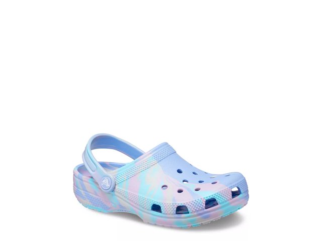 Tie dye kids crocs sale