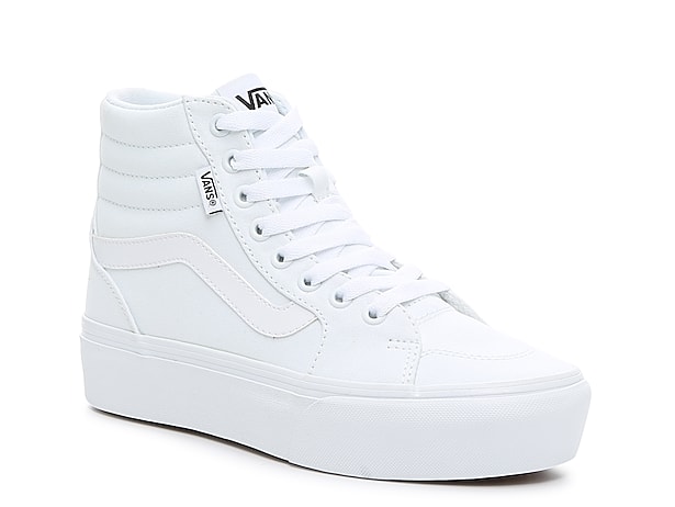  Vans, SK-8 Hi Sneaker (True White Mono, 3.5 Men/5 Women) :  Sports & Outdoors