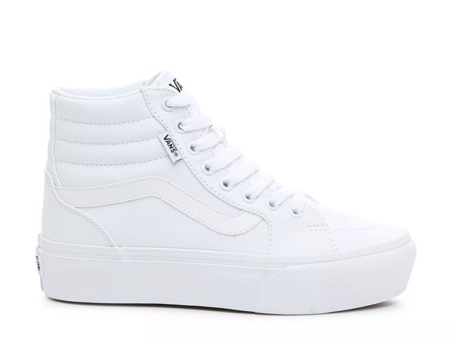 High top vans womens white best sale