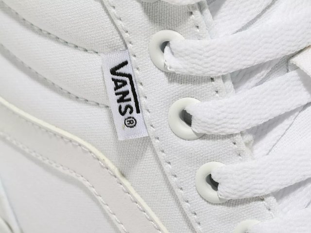 High top white vans clearance