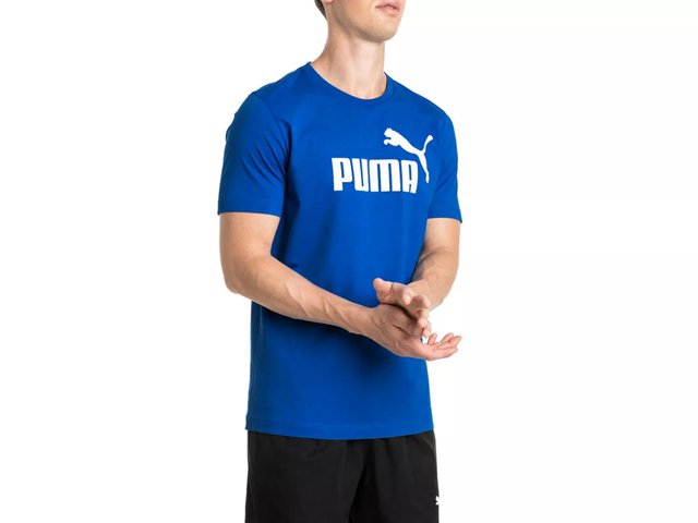 Puma blue t shirt sales