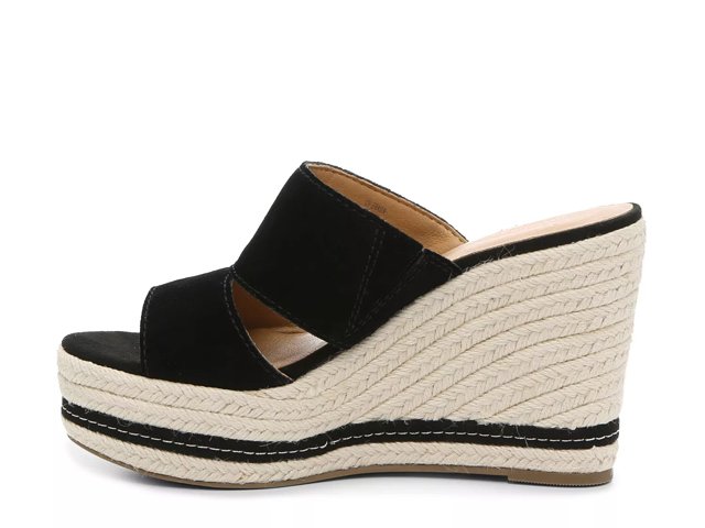 Ripley metallic leather wedge sandal hotsell