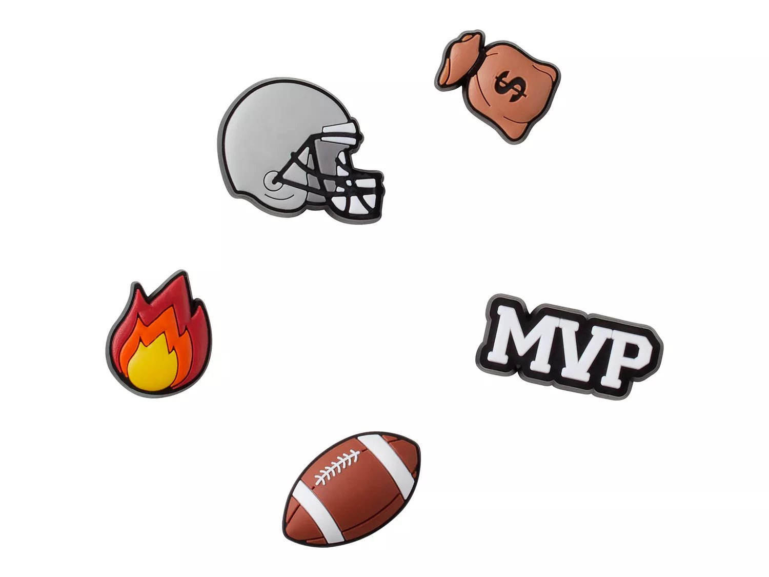 Crocs Football Star Jibbitz Set - 5 Pack - Free Shipping | DSW 