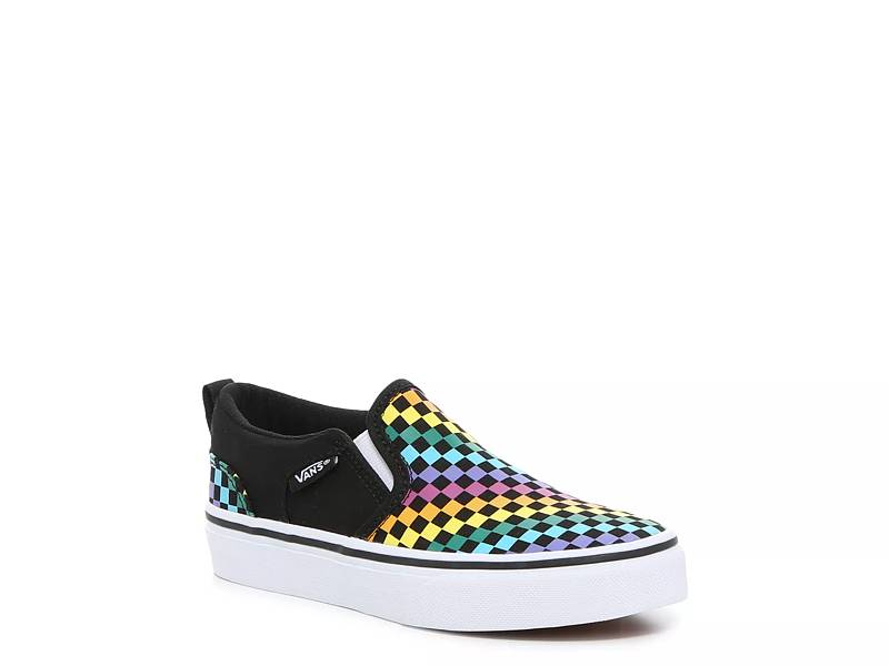 Yellow checkered vans sale for kids