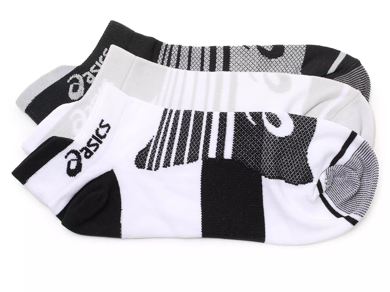 ASICS Quick Lyte Men's No Show Socks 3 Pack Free Shipping DSW