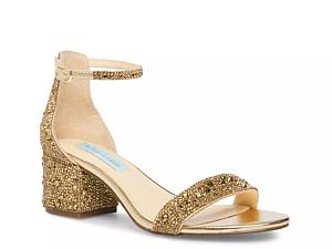 Dsw black and deals gold heels