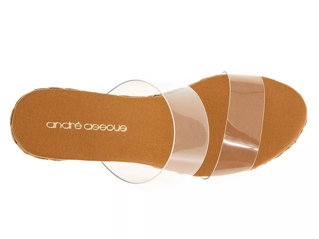 Andre assous clear wedge on sale