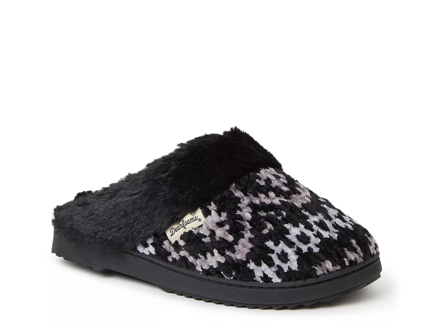 Black dearfoam slippers new arrivals