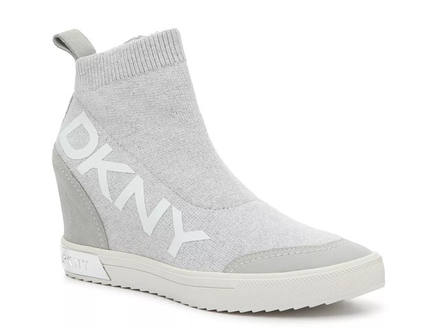 Dkny women's shop wedge sneakers