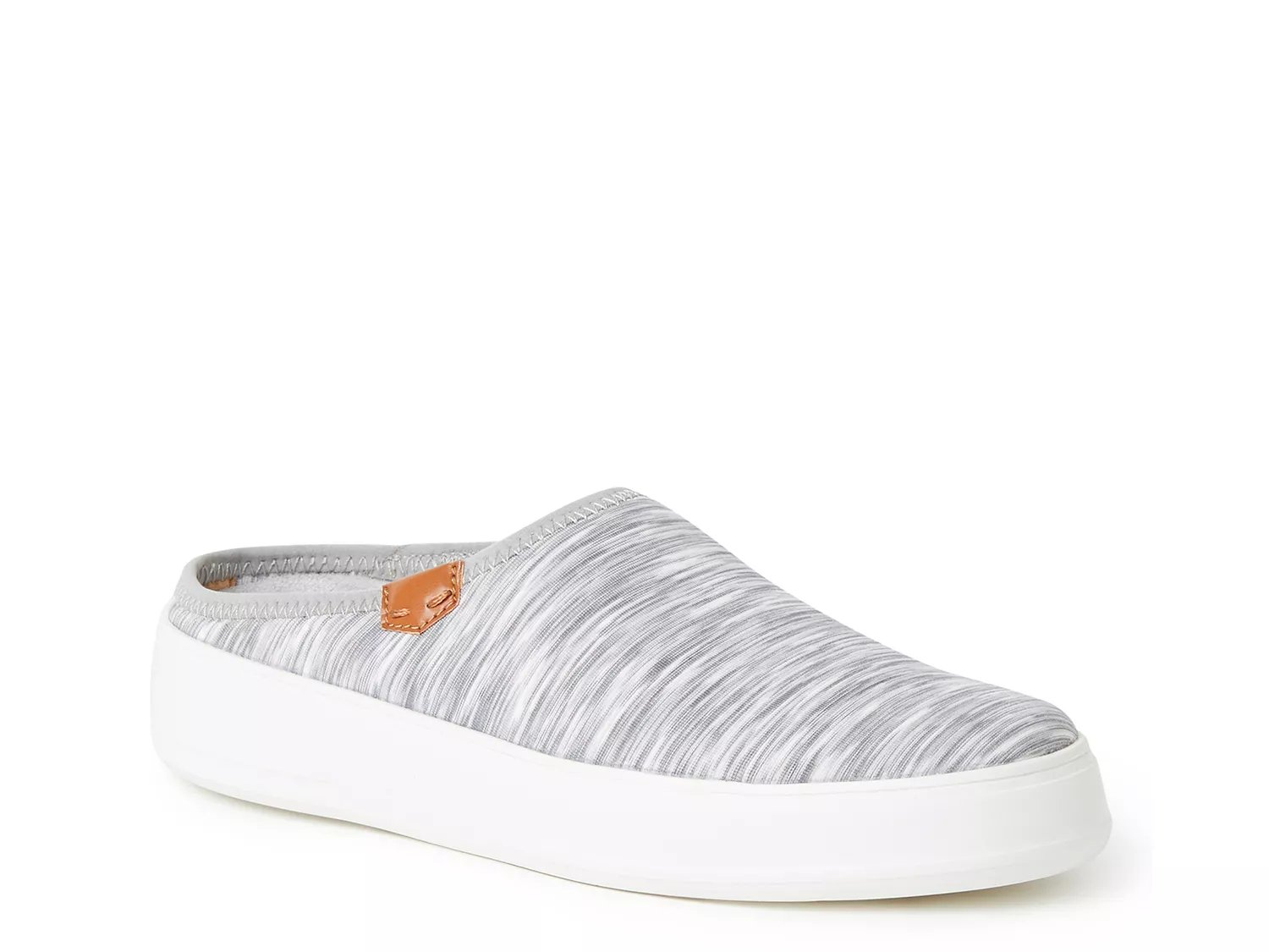 Original Comfort by Dearfoams Annie SlipOn | Women's | Marled White/Light Grey | Size 7 | Slip-Ons | Sneakers