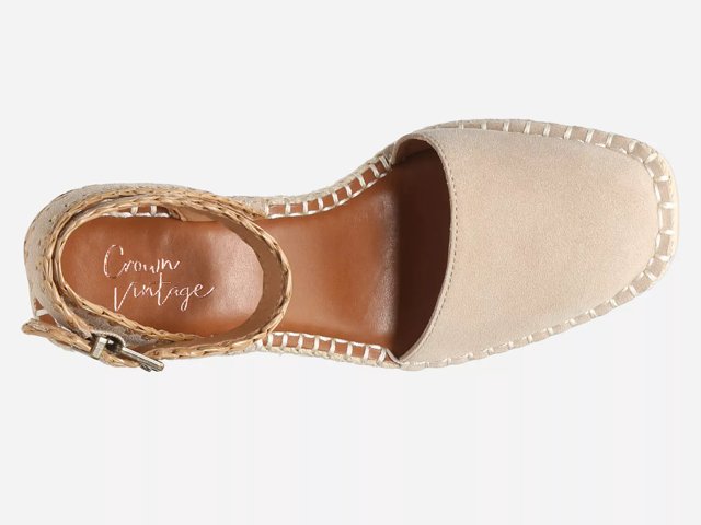 Crown vintage sage wedge sandal deals