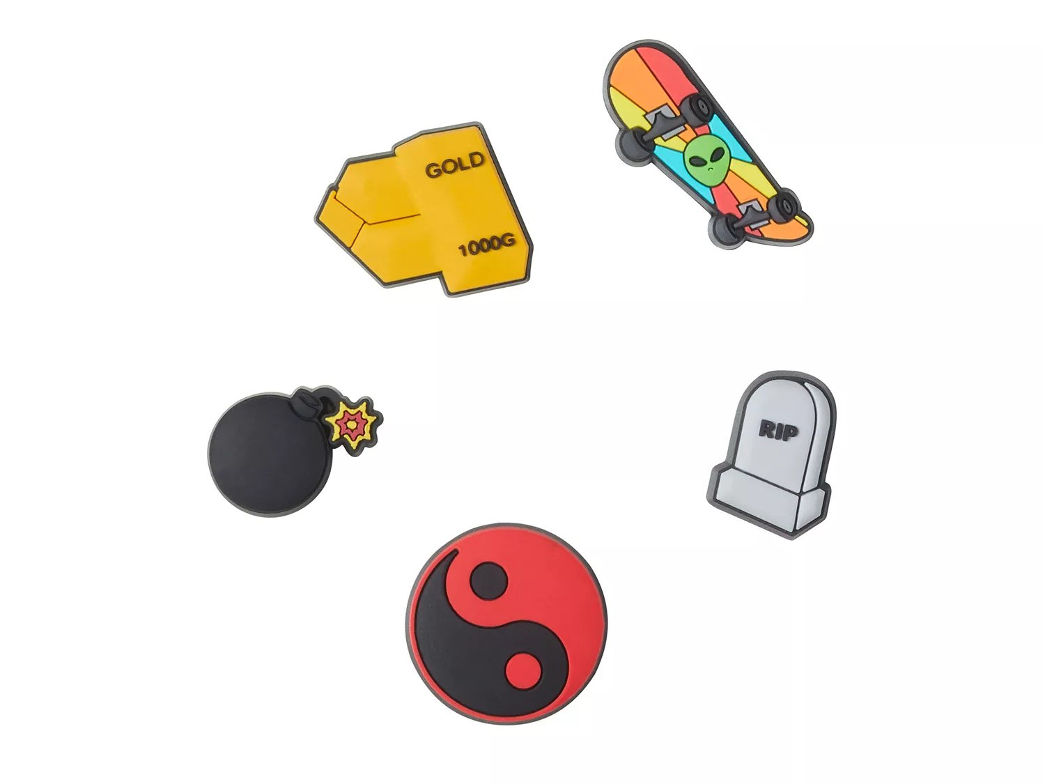 Crocs Sk8r Boi Jibbitz Set 5 Pack Free Shipping DSW