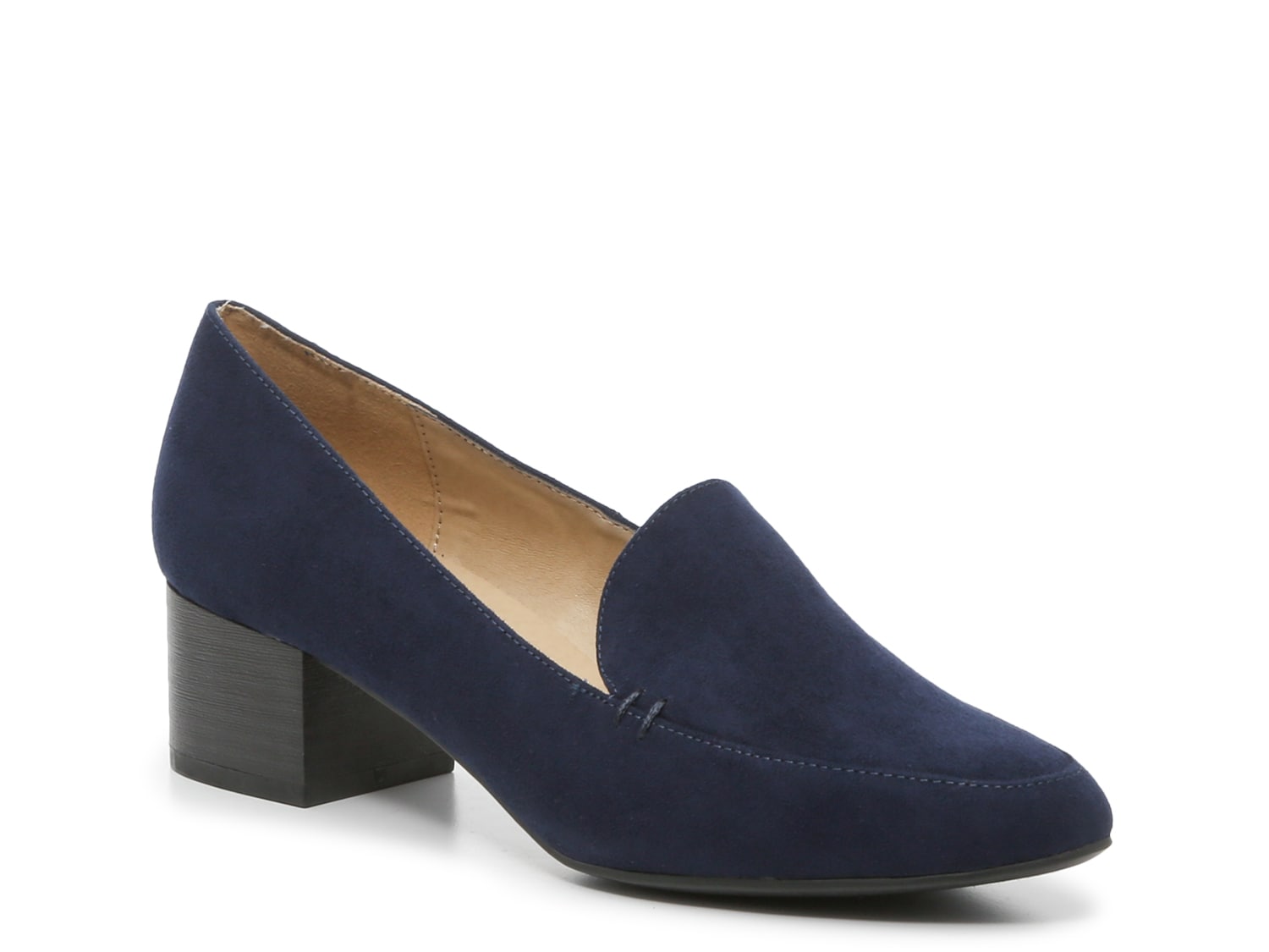 dsw blue loafers