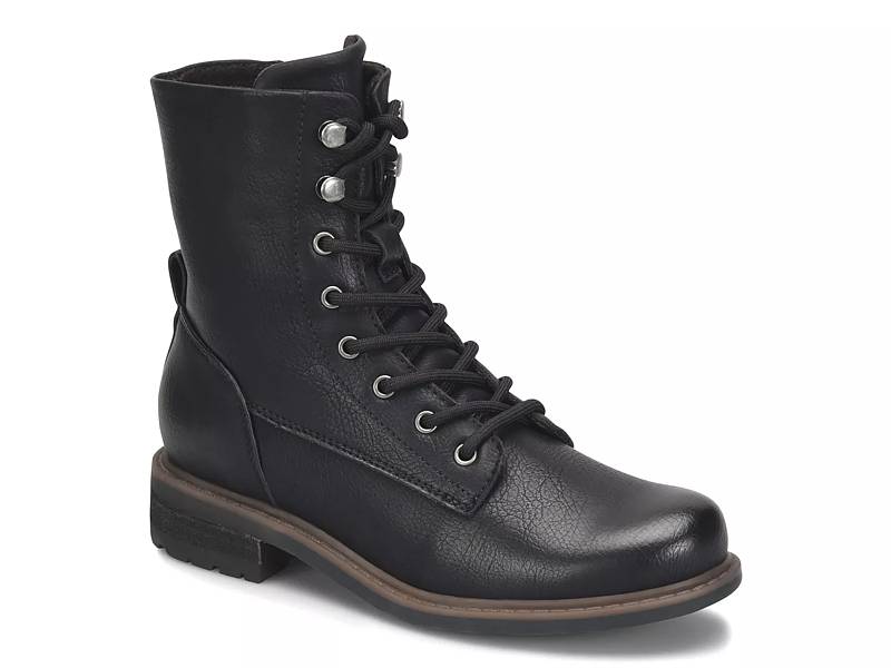 Female black combat boots best sale