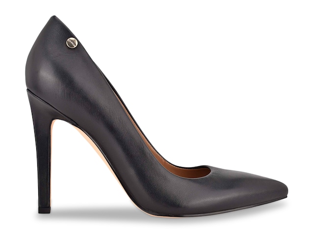 Calvin Klein Brady patent leather pumps heels beige Size 7.5 New