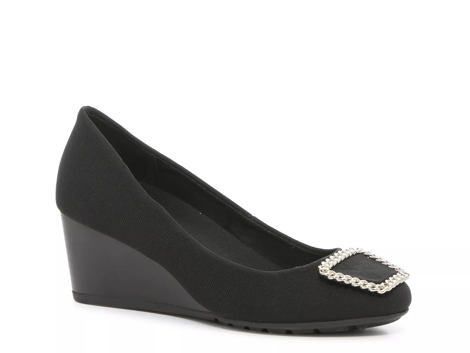 Dsw black 2024 wedge shoes