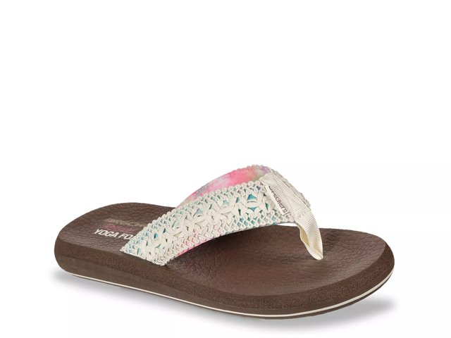Skechers asana flip flops hotsell
