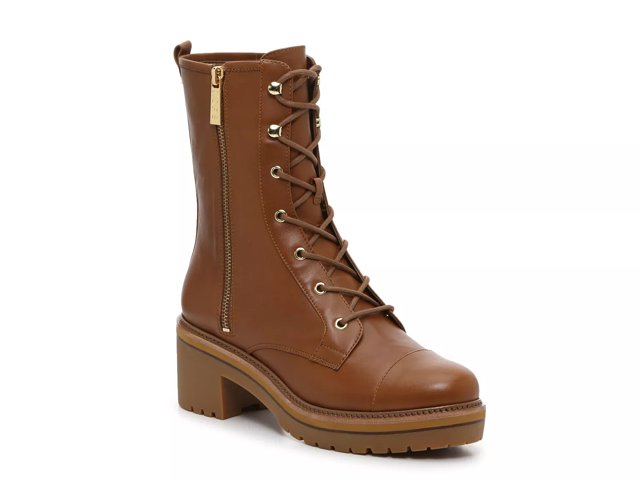 Michael michael kors anaka leather top combat boot
