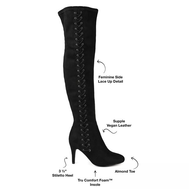 Wide calf lace deals up boot