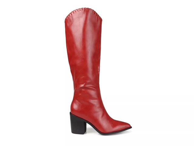 Extra wide calf boots leather sale