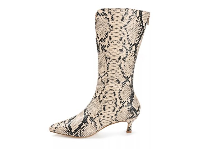 Wide calf sales snake print boots