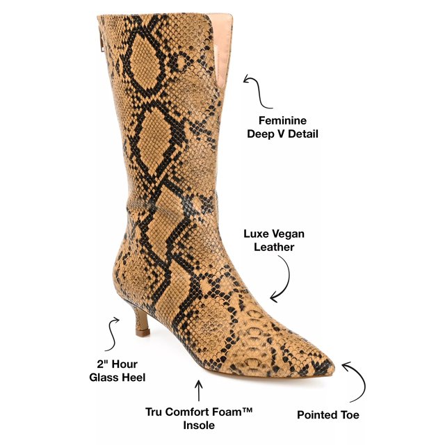 Wide calf snake boots store