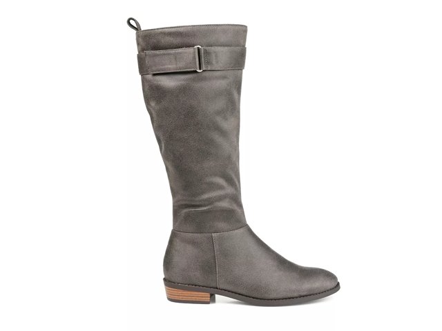 Grey wide new arrivals calf boots
