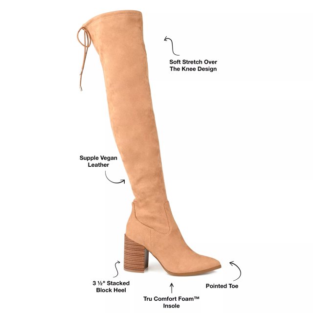 Over the knee suede boots wide calf clearance